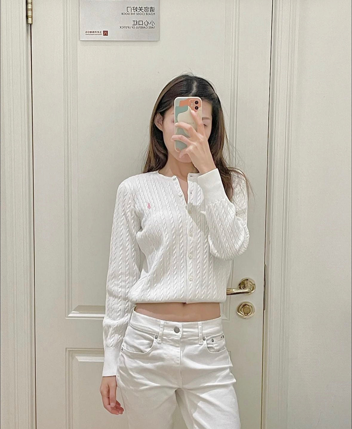 Polo girls Cable knit cardigan