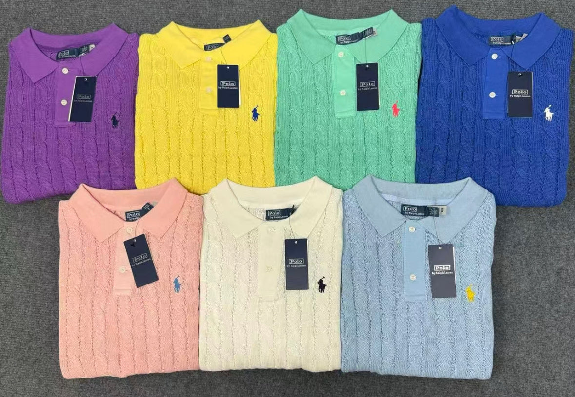 Polo Sweater(polo領大麻花)