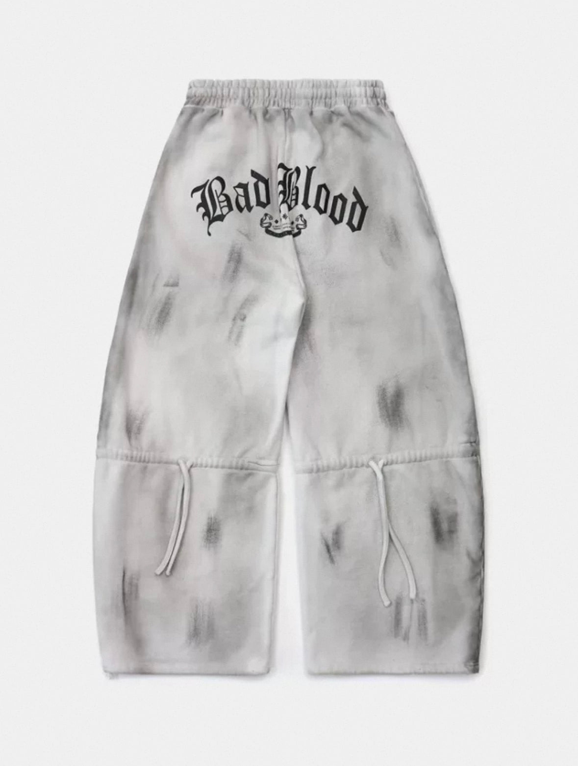 Badblood Lion Patch 2 Way Curved Jogger Washed - Grey
