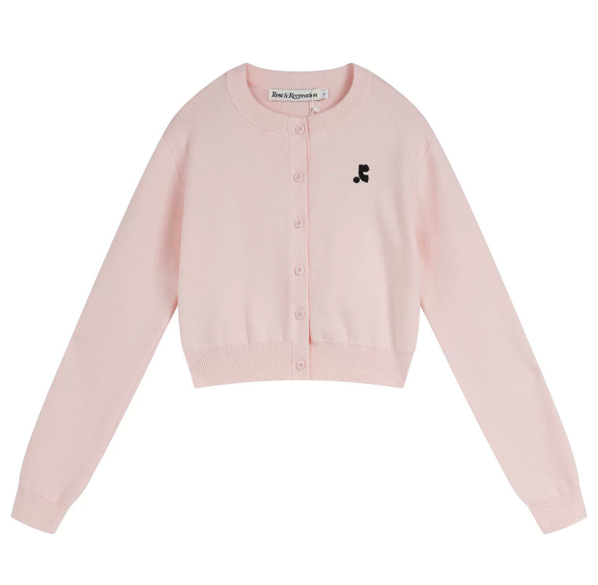 RR Logo cropped cardigan
