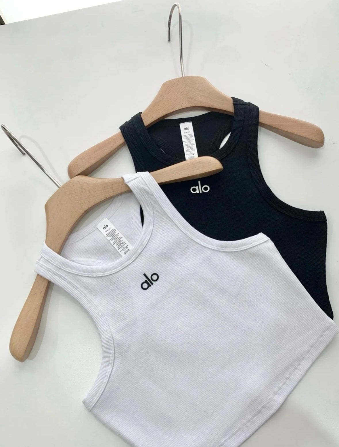 Alo Yoga Aspire Cropped Cotton-Blend Tank Top