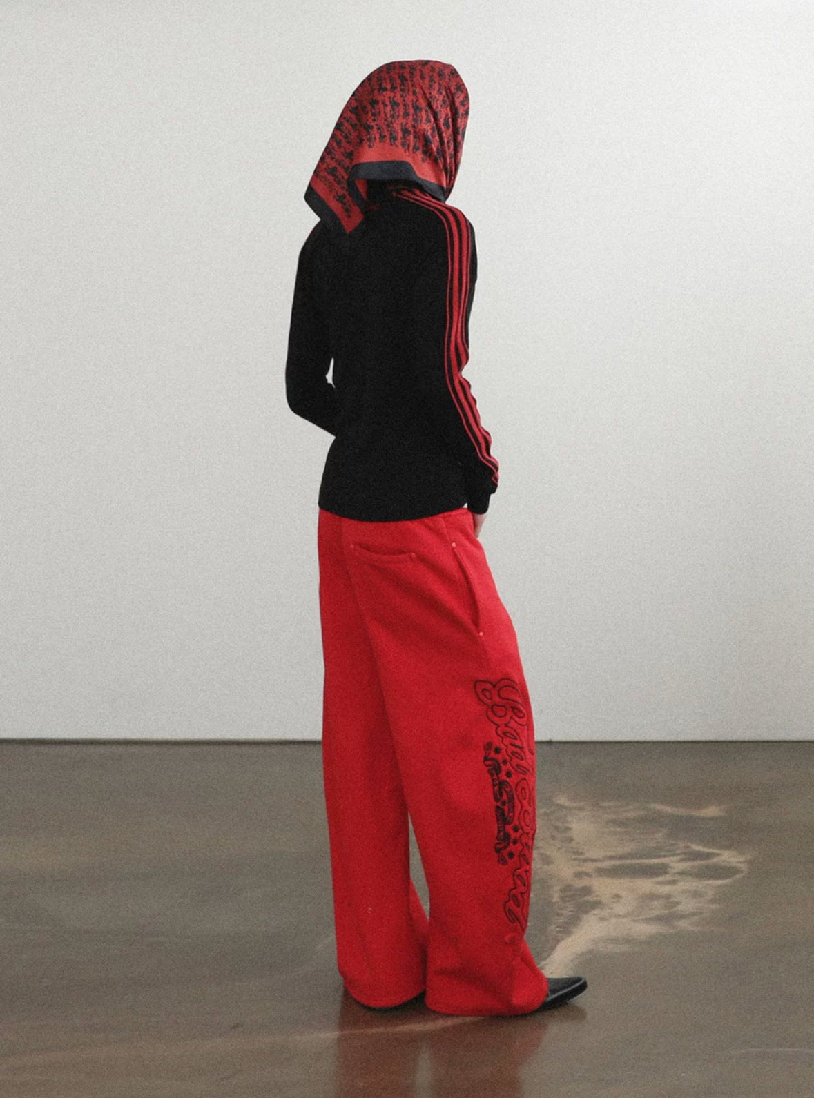 Badblood Mystic Capsule 2 Way Curved Jogger Trousers - Red