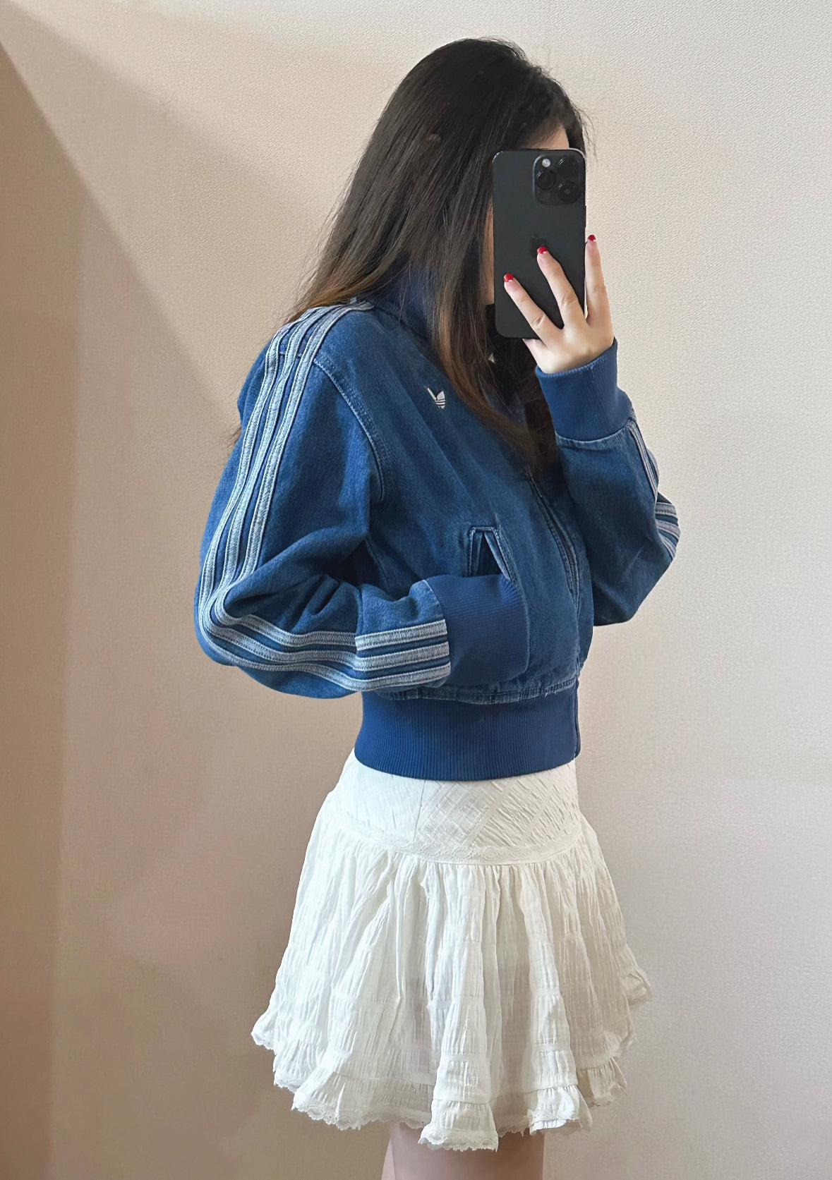 Adidas Originals Adicolor Denim Firebird Track Top