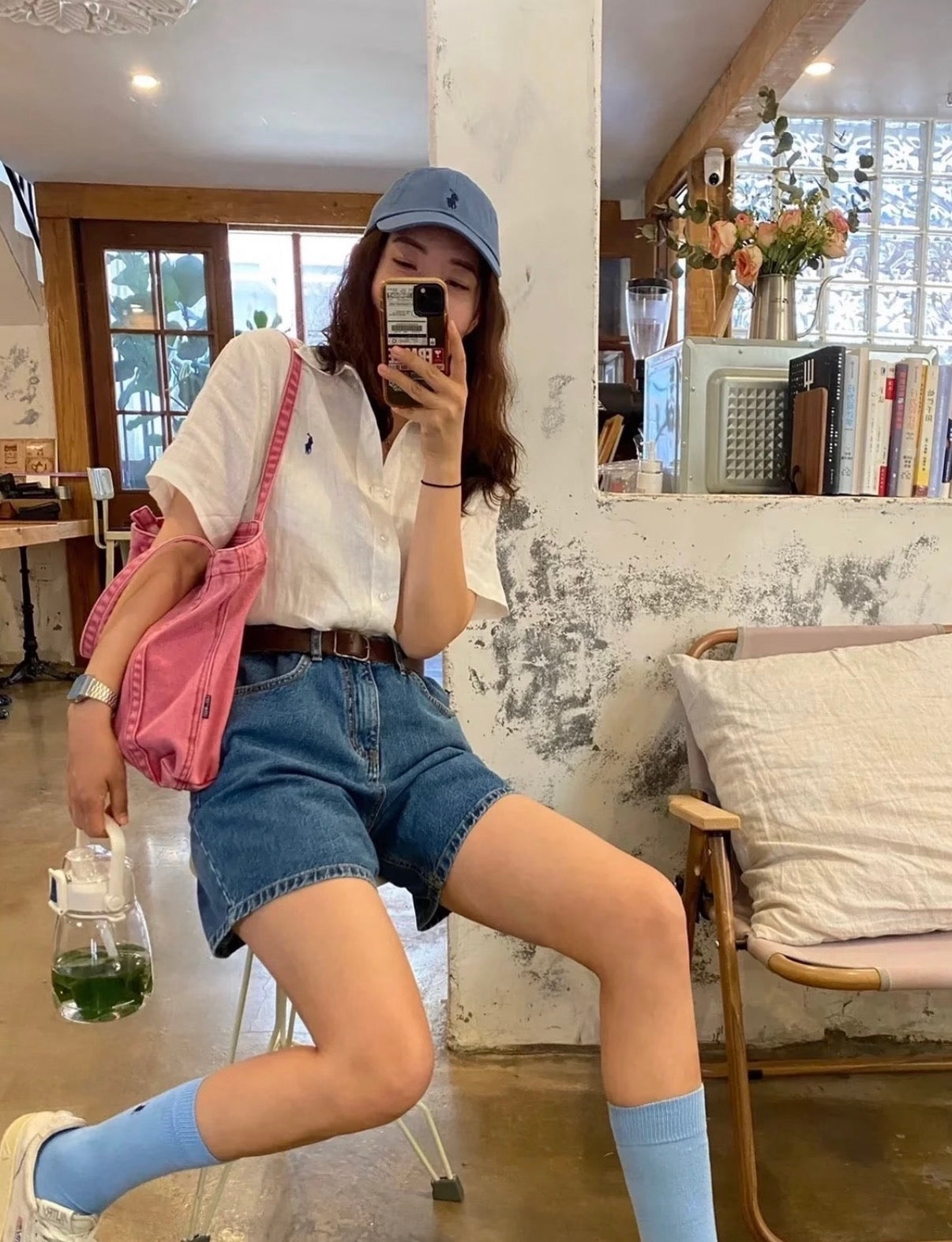 Polo 棉麻 Classic Fit Button-Down Collar Linen Short-Sleeve Shirt