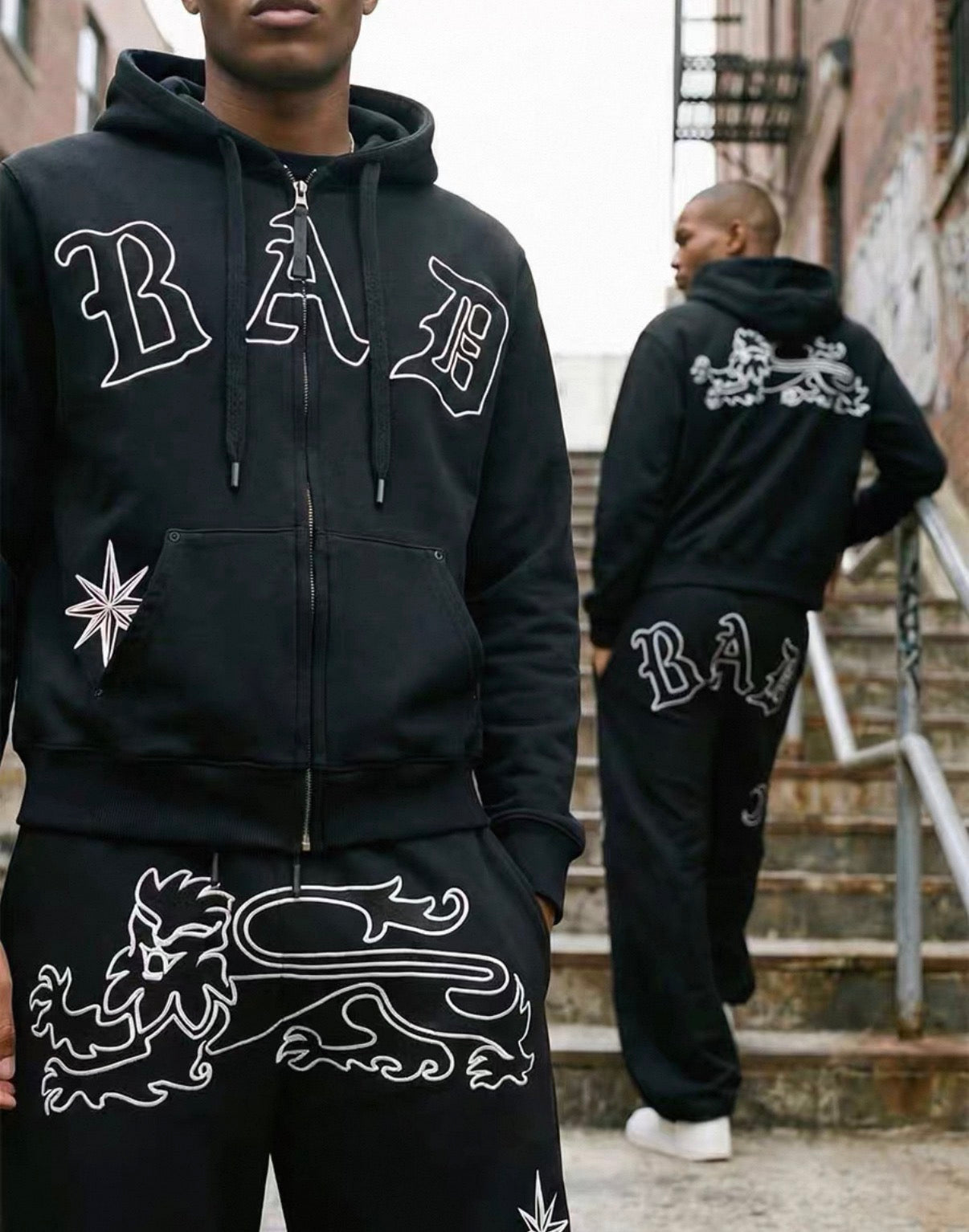 Bad blood Corteiz BAD Star Zip Up Hoodie