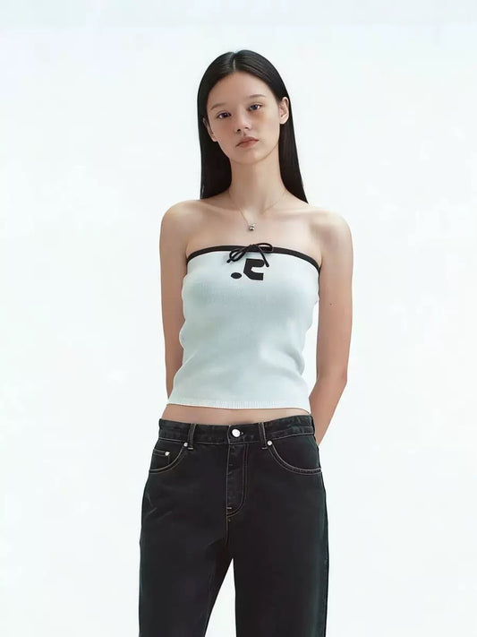 Rest & Recreation RIBBON KNIT TUBE TOP