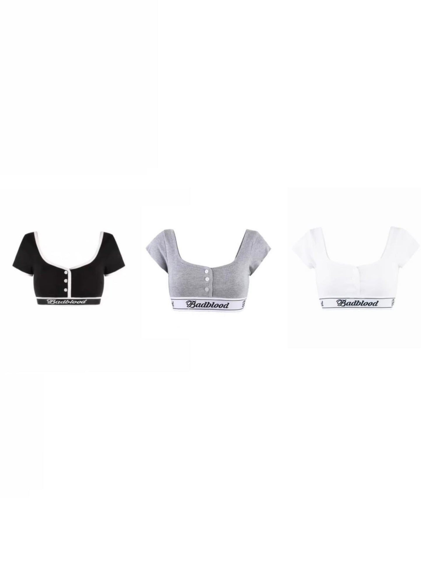 Badblood w-bra20-074Organic Cotton 1/2 Tea Bra