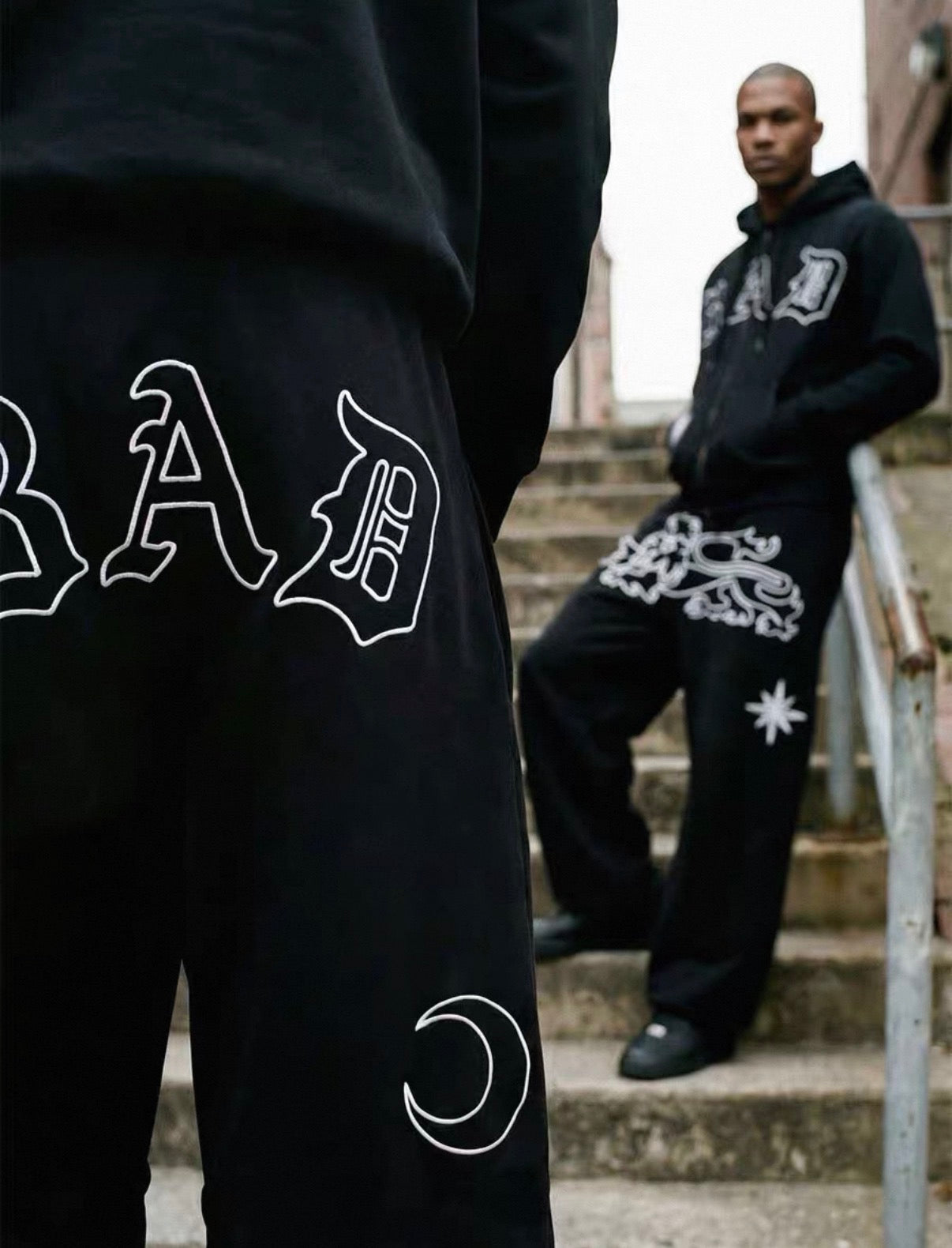 Bad blood Corteiz BAD Moon Wide Sweat Pants