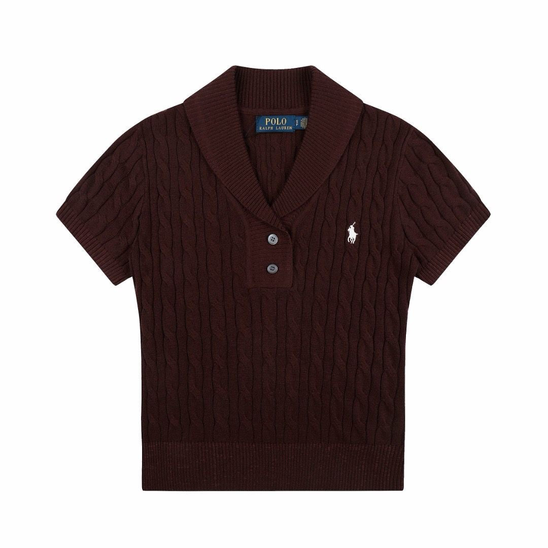 Polo Short-Sleeve Johnny Collar Polo Sweater