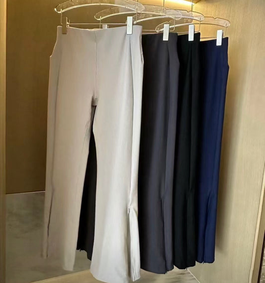 Lululemon Ribbed Softstreme Zip-Leg High-Rise Pants