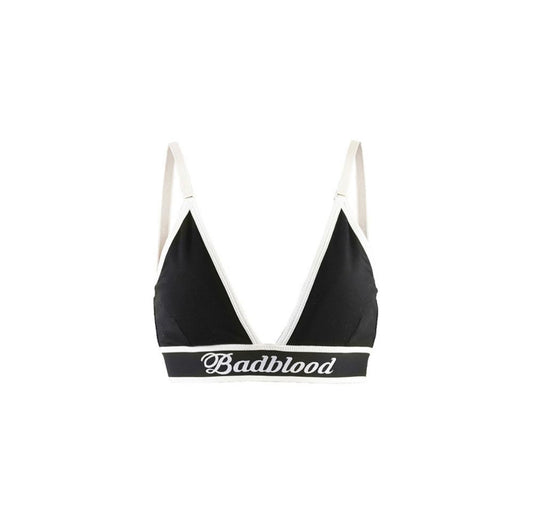 Badblood [w-bra20-050]Organic Cotton Triangle Bralette - Black