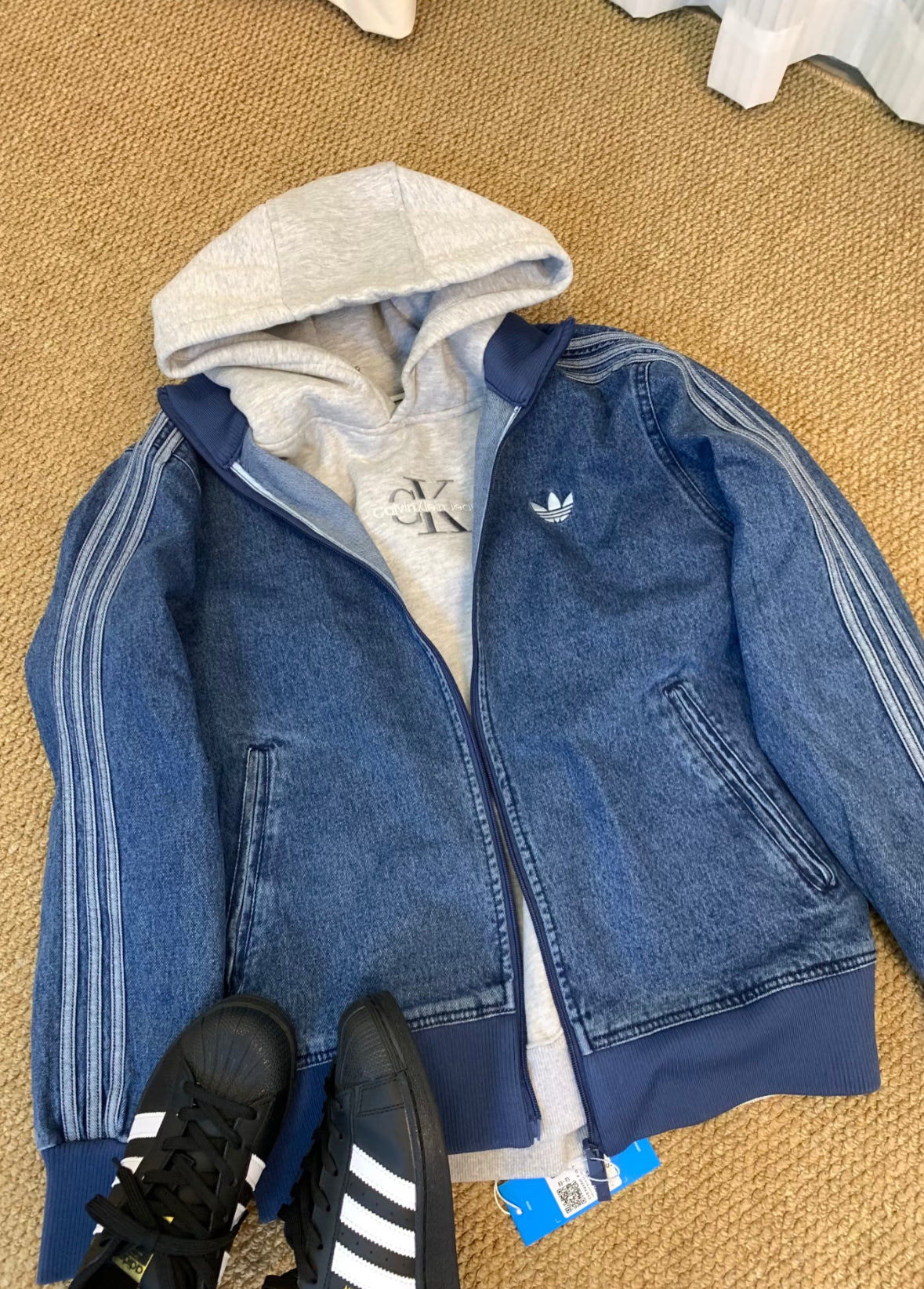 Adidas Originals Adicolor Denim Firebird Track Top
