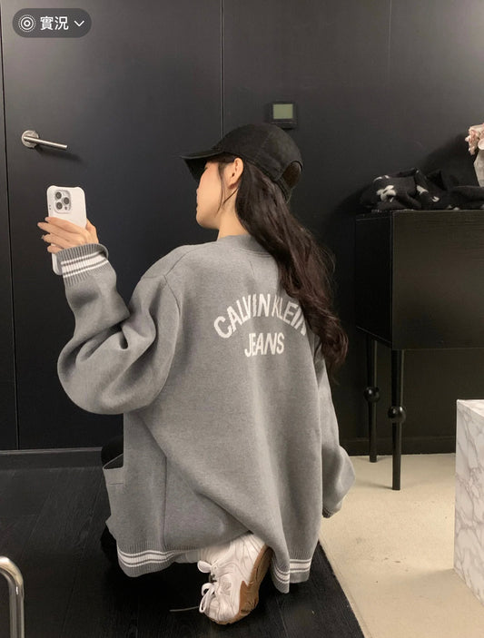 Ck 24ss Cardigan sweater - grey