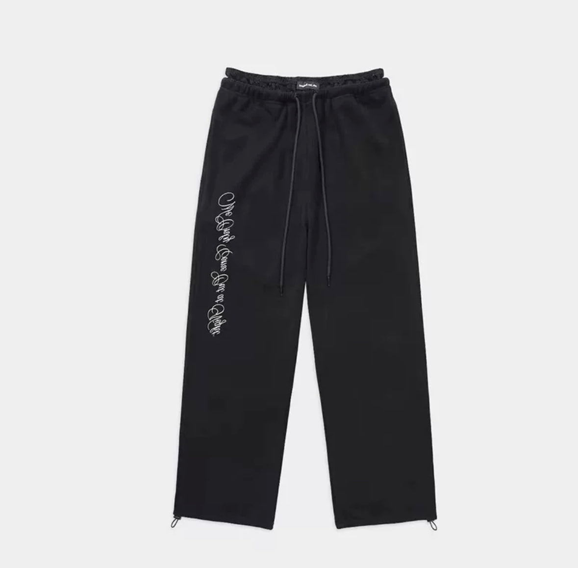 Bad blood Pure Lace Trim Jogger-Black