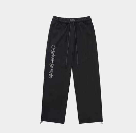 Bad blood Pure Lace Trim Jogger-Black