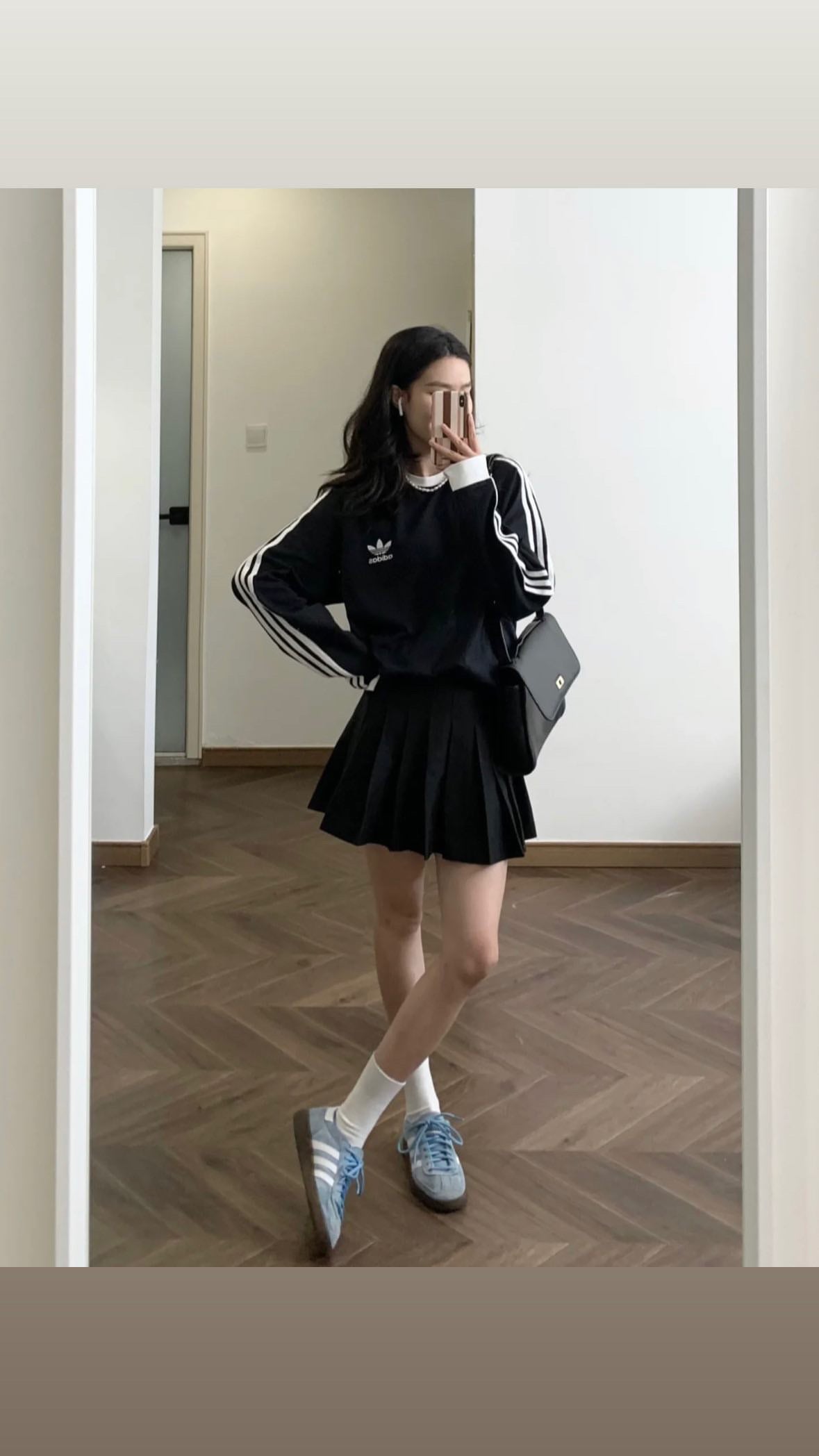 Adidas round neck sports longs tee