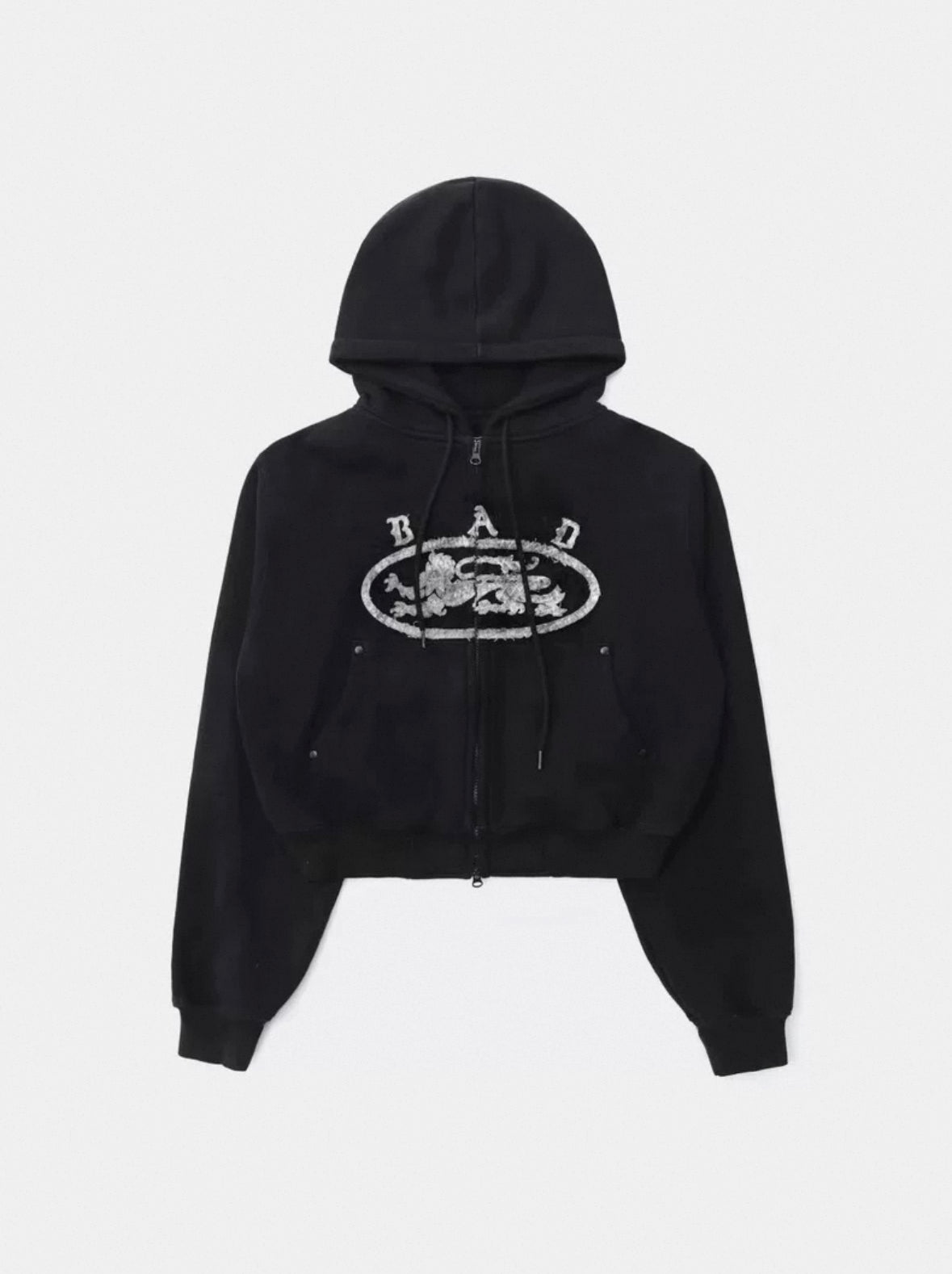Bad blood Lion Patch Hoodie - Black