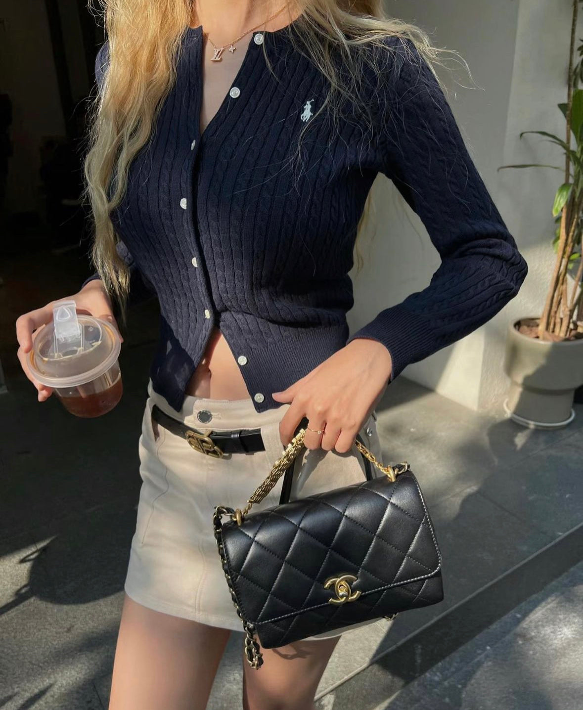Polo girls Cable knit cardigan