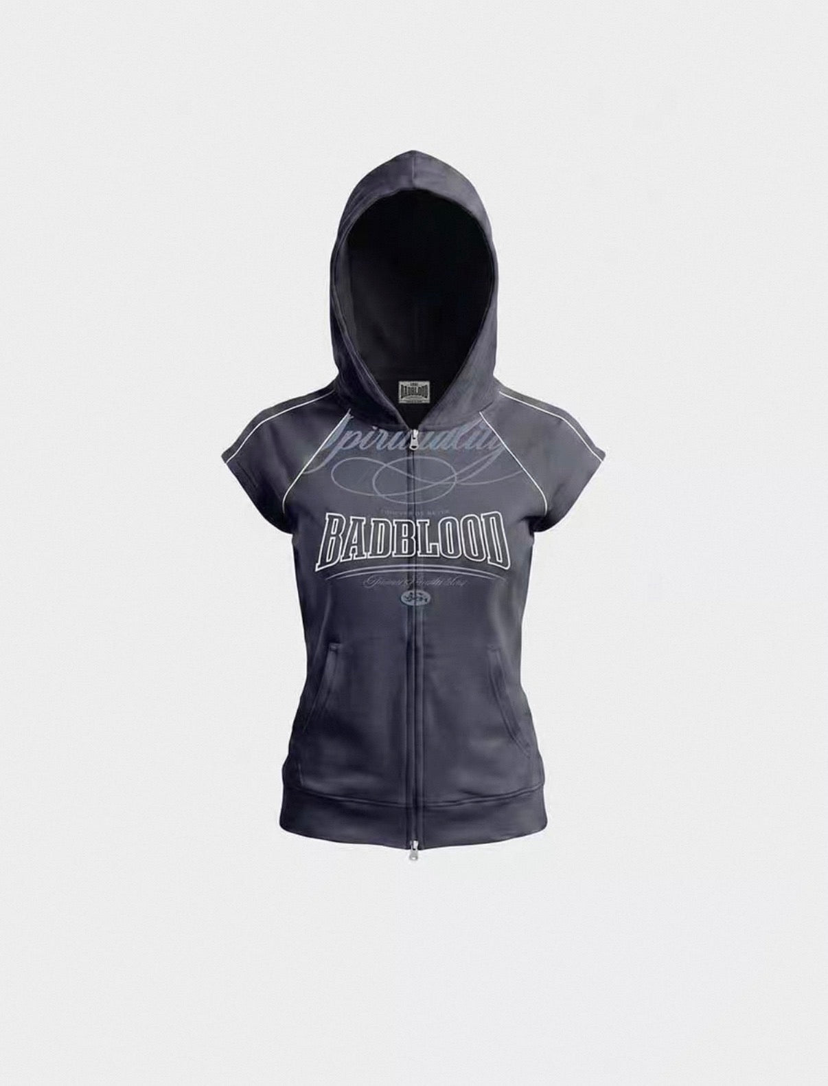 Bad blood Spirituality Sleeveless Zip-Up Hoodie