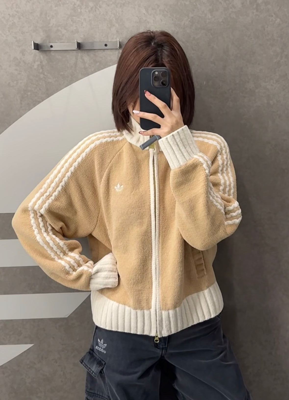 ADIDAS ORIGINALS KNIT TRACK TOP JACKET