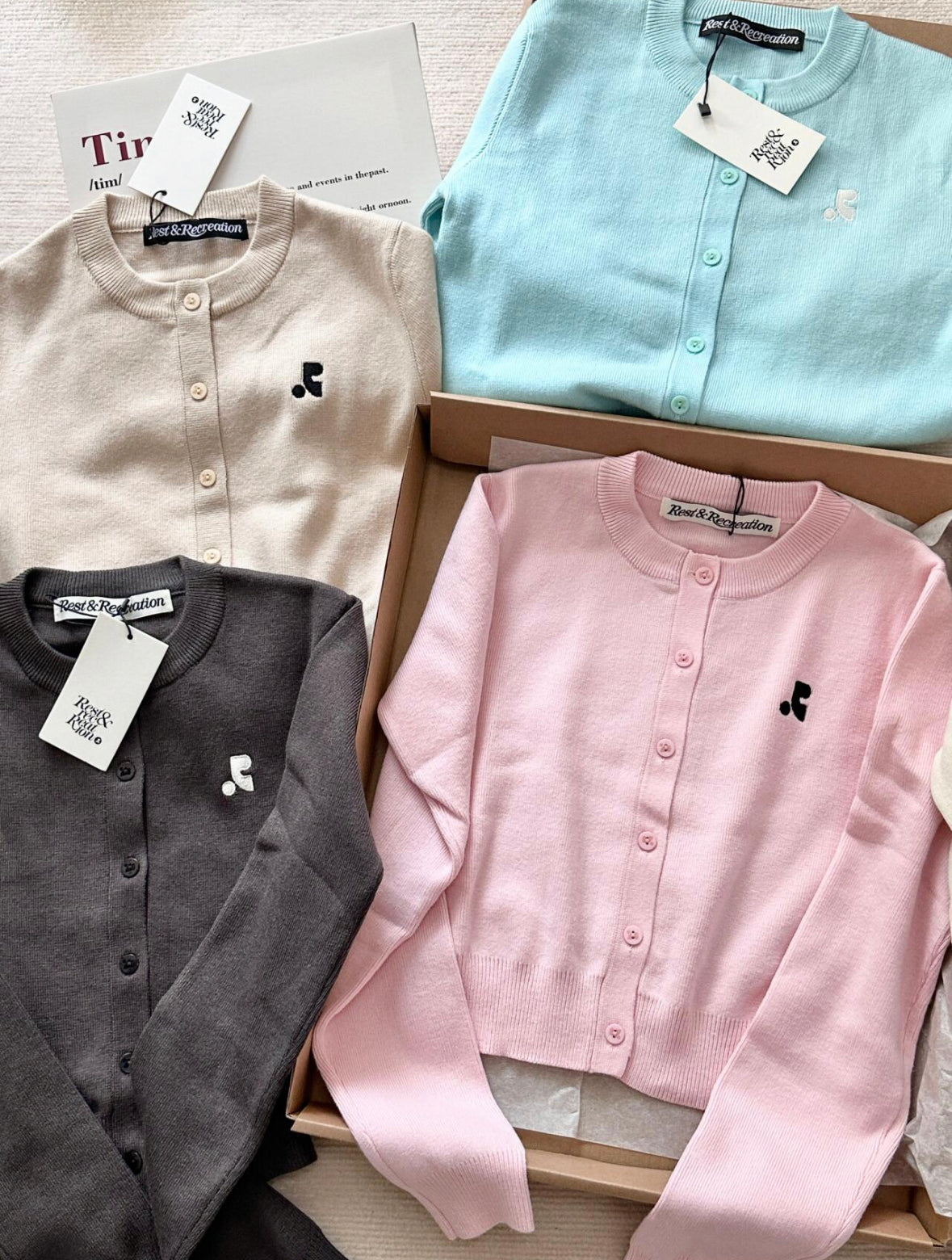 RR Logo cropped cardigan