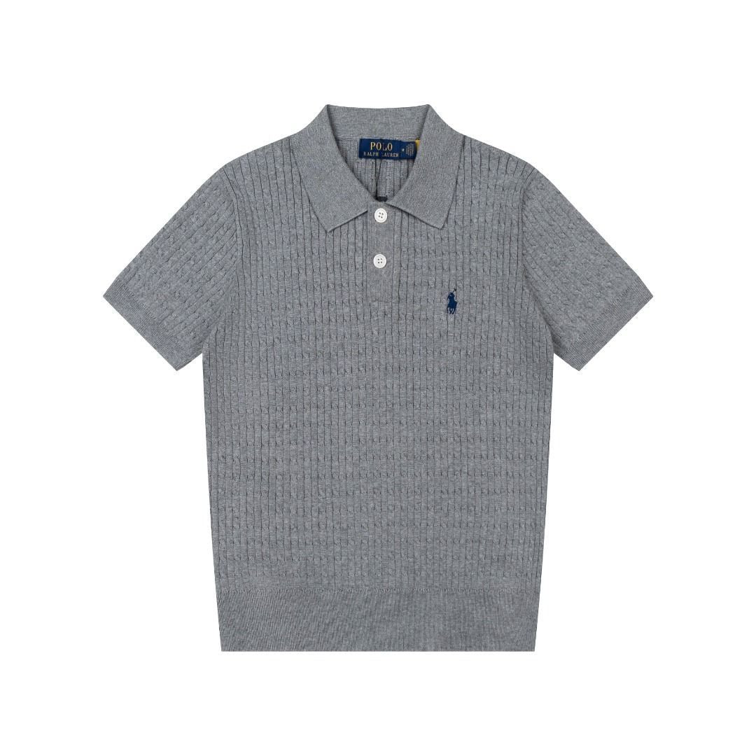 Polo Sweater(polo領細麻花)