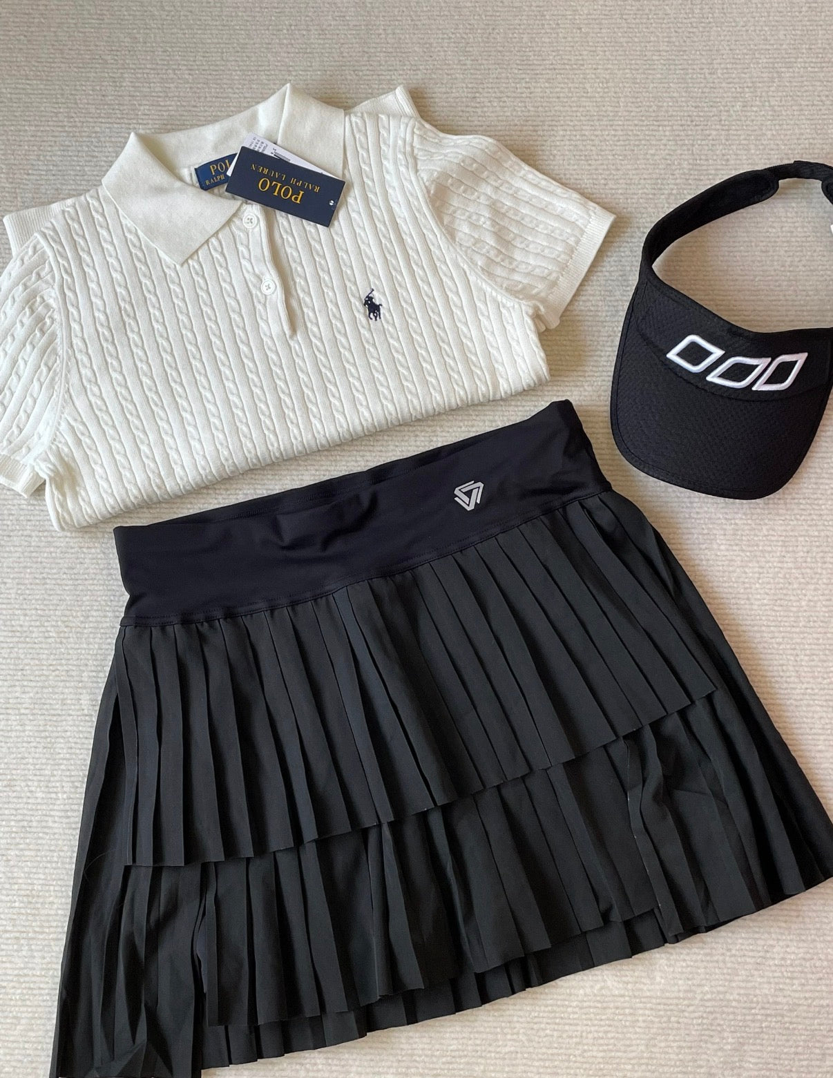 Polo Sweater(polo領細麻花)
