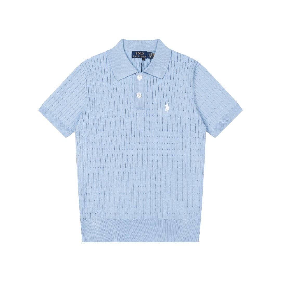 Polo Sweater(polo領細麻花)