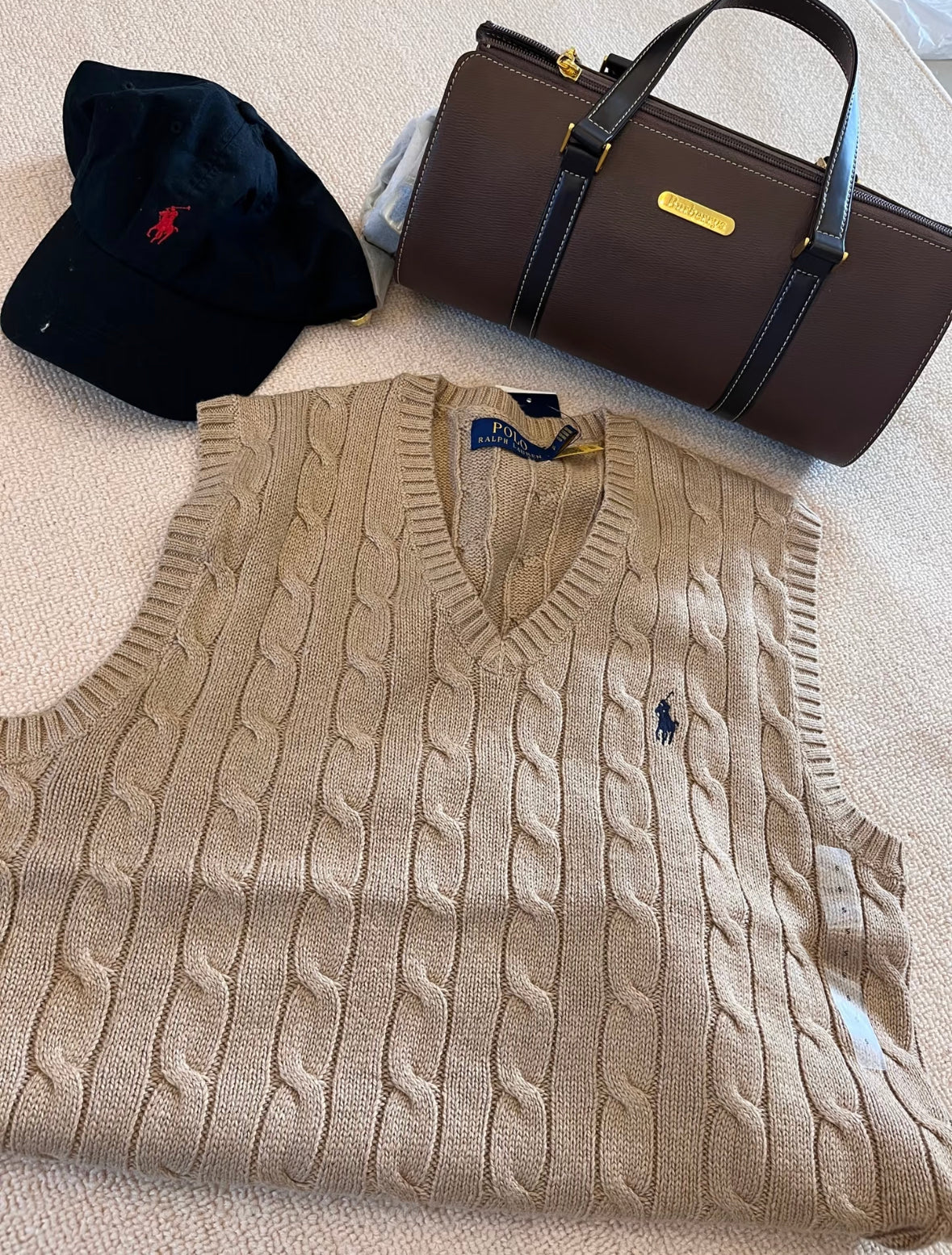 Polo PoLo Cable-Knit Cotton Sweater Vest