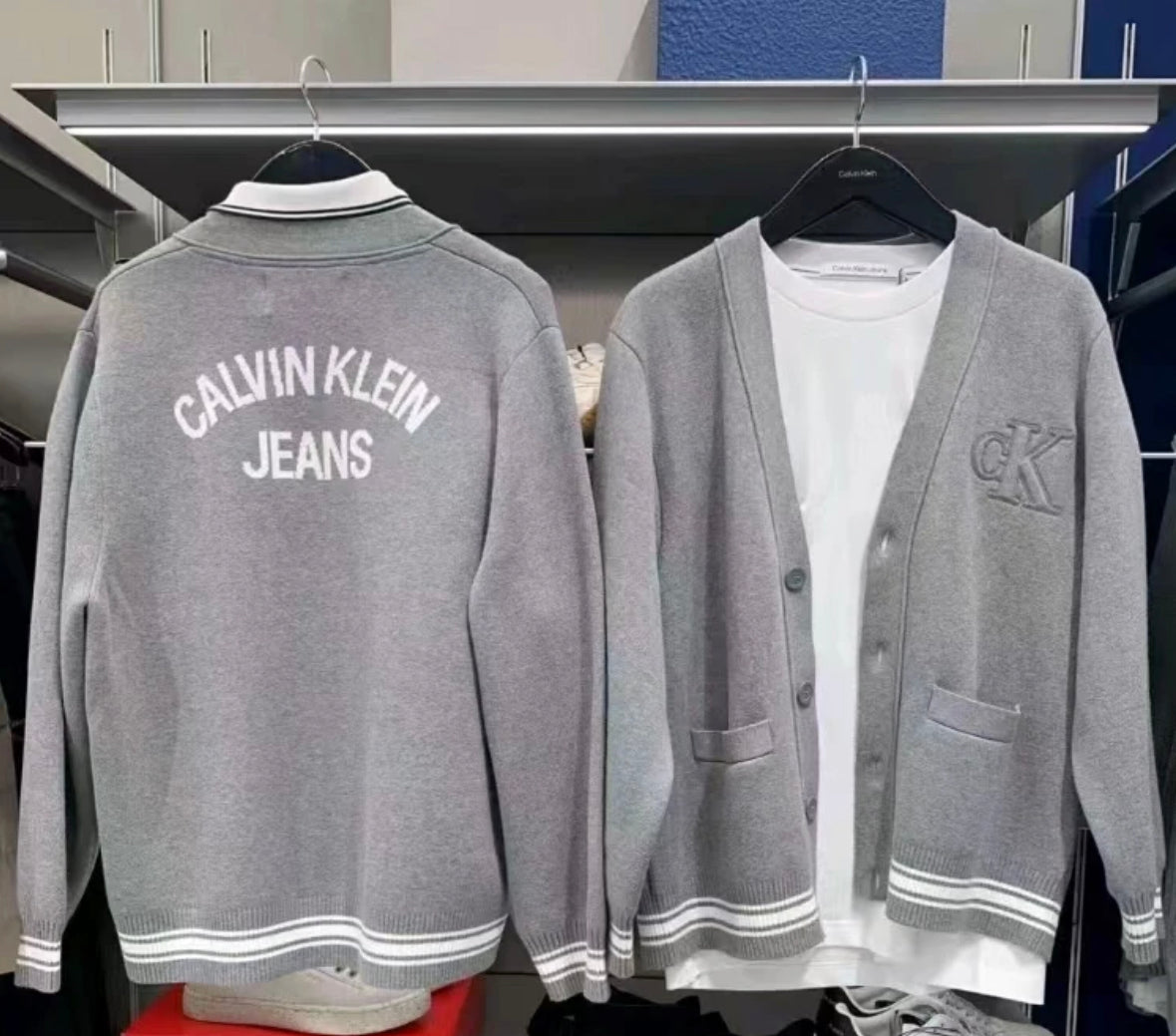 Ck 24ss Cardigan sweater - grey