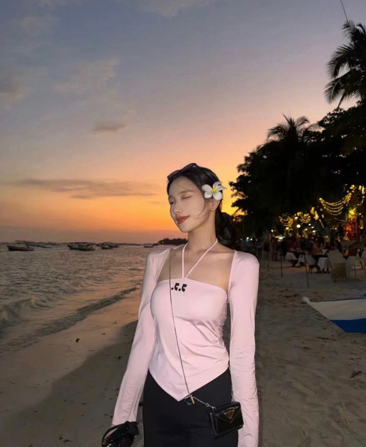 REST & RECREATION RR BOLERO+HALTER TOP