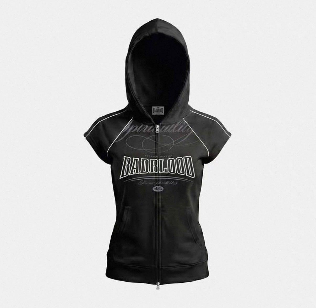 Bad blood Spirituality Sleeveless Zip-Up Hoodie