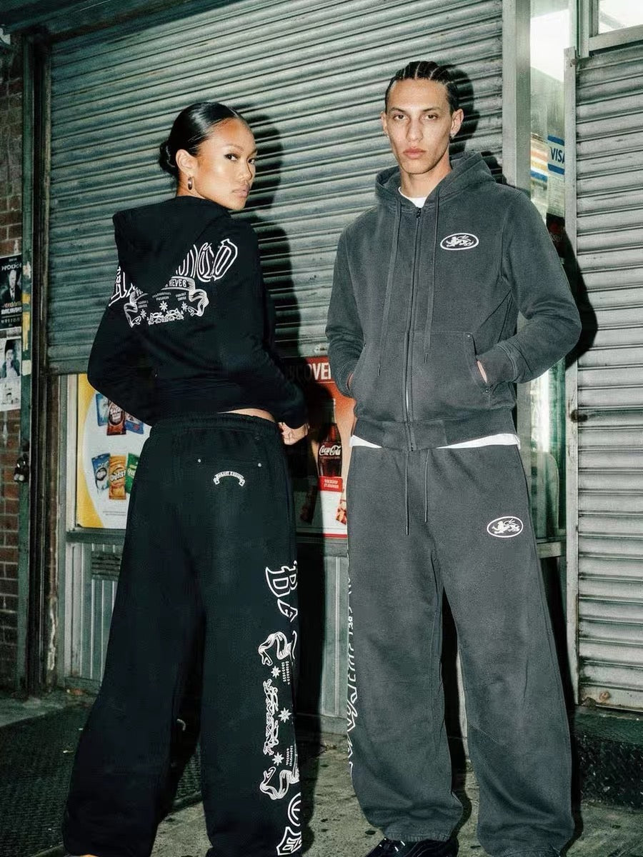 Bad blood Corteiz Alcatraz Wide Leg Sweatpants
