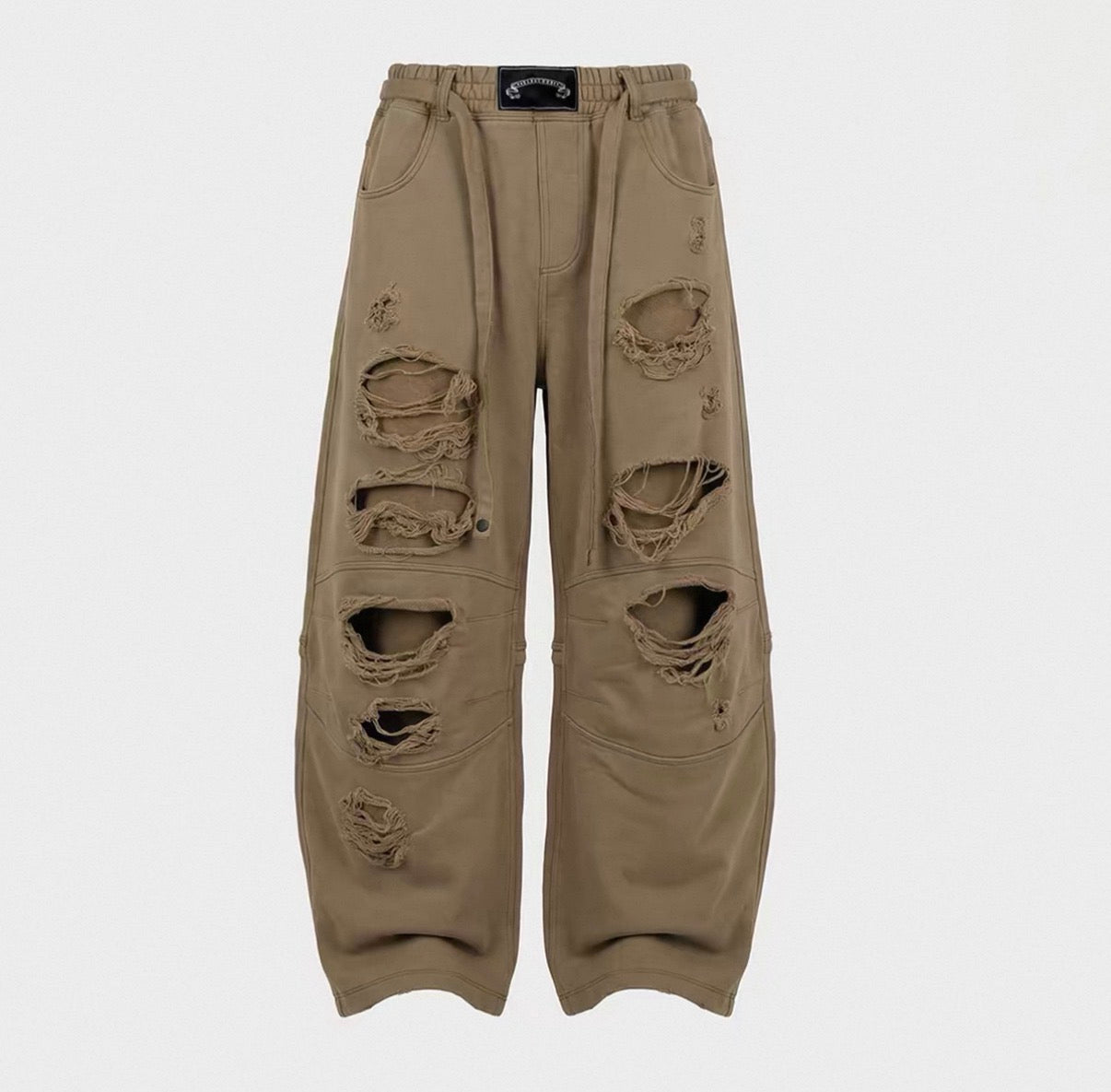 Badblood Multi Rip Baggy Drawstring Sweat Pants