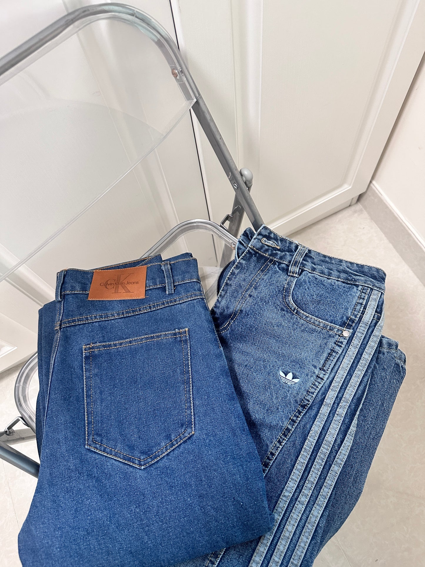 Adidas Originals Relaxed Loose Denim Pants
