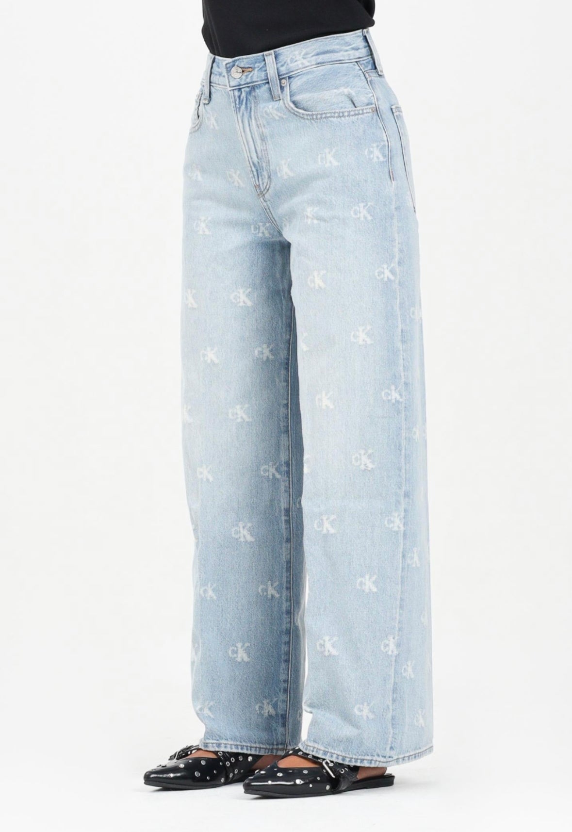 Calvin Klein Jeans
THE WIDE LEG CK DISTRESSED INDIG