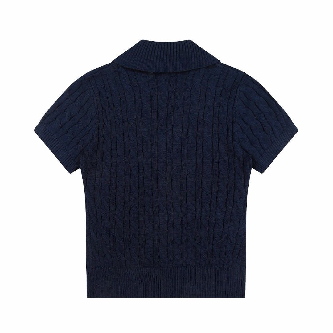 Polo Short-Sleeve Johnny Collar Polo Sweater