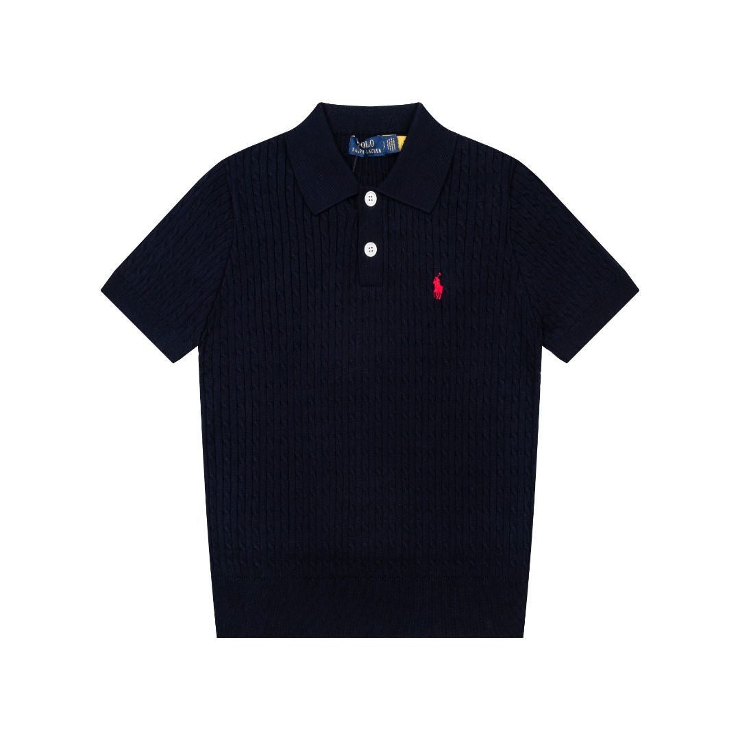 Polo Sweater(polo領細麻花)