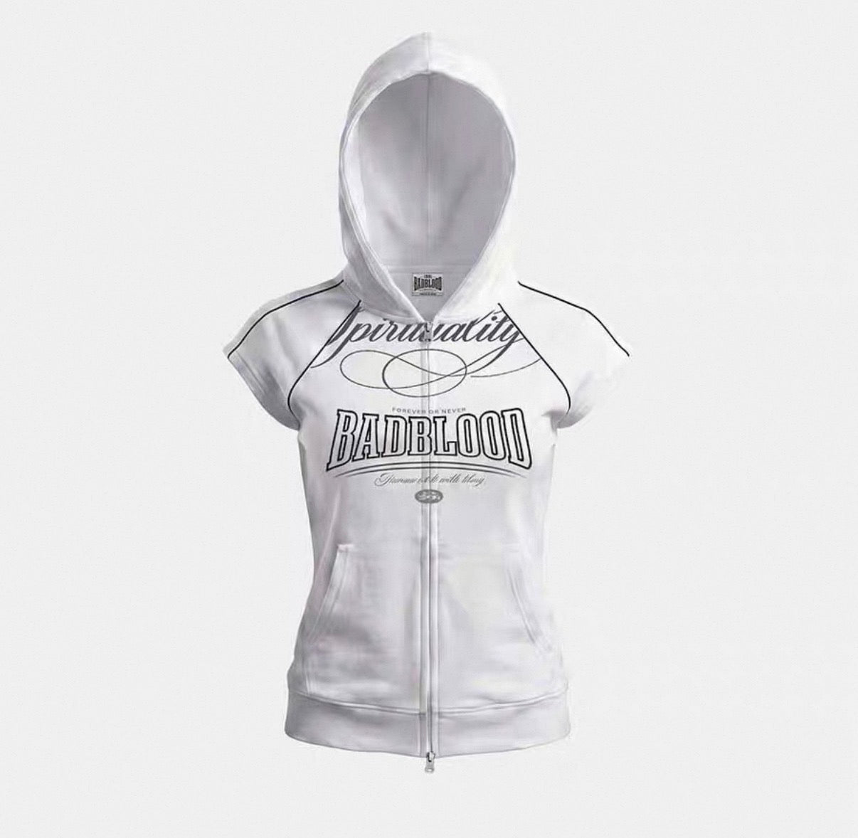 Bad blood Spirituality Sleeveless Zip-Up Hoodie