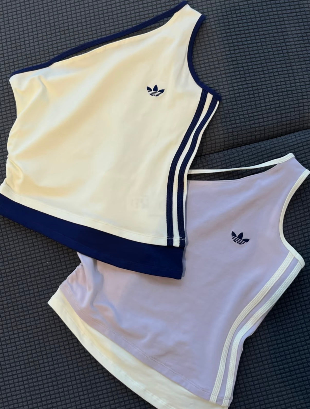 adidas Originals One Shoulder 3-Stripes Tank Top