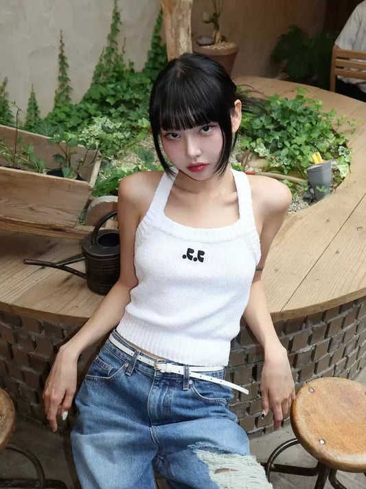 Rest & Recreation HALTER KNIT TANK TOP