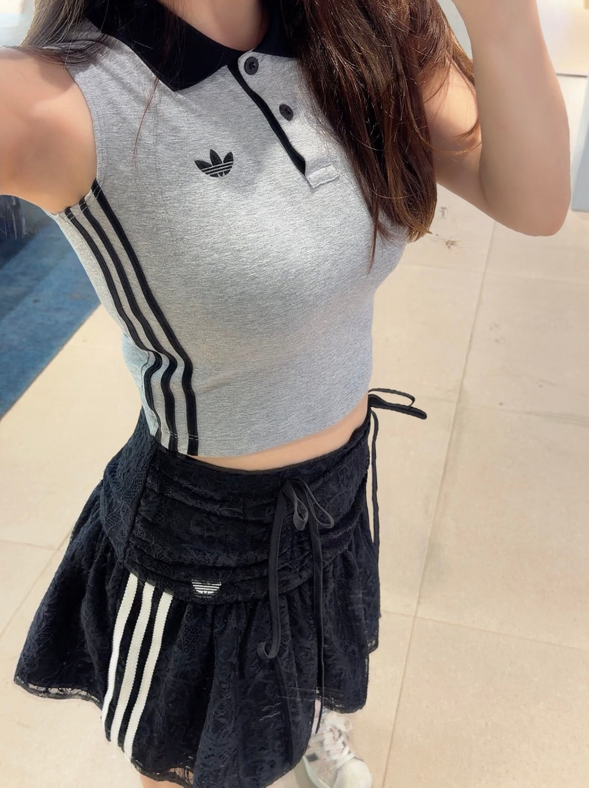 Adidas Originals Women's Sleeveless Polo Tank Top