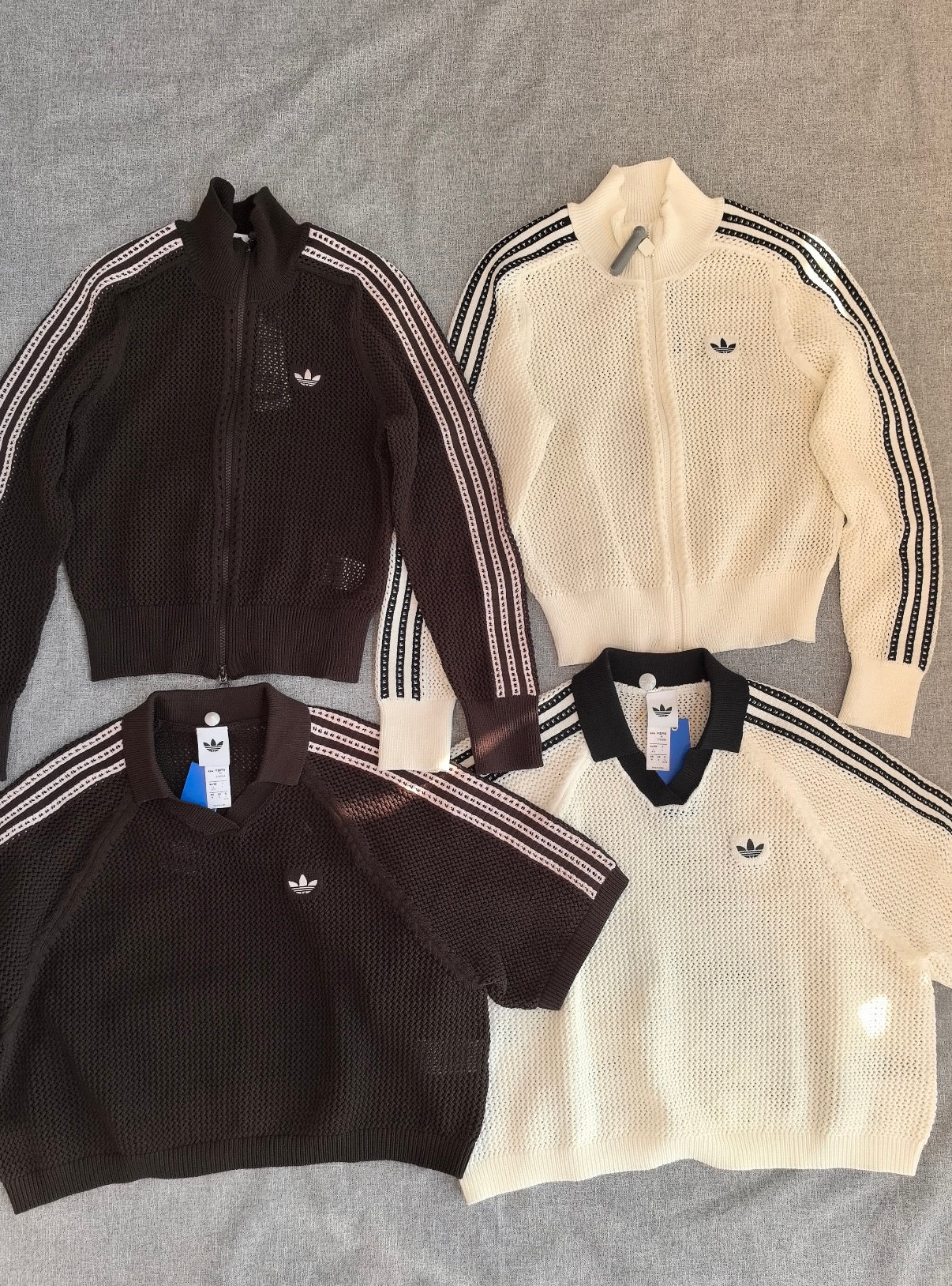 Adidas Originals Women's Knitted Crochet Polo