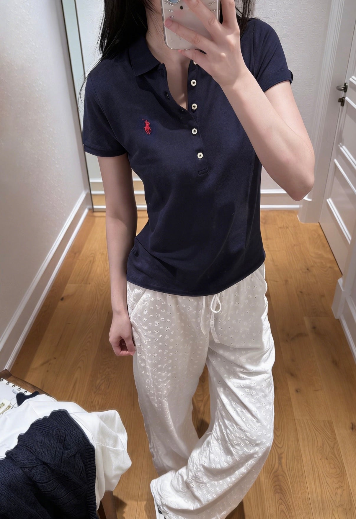 Polo Ralph Lauren Women's Custom Slim Fit Stretch Piqué Polo Shirt