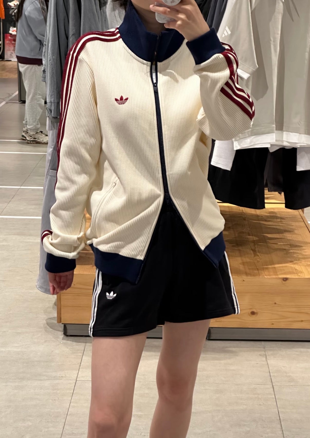 Adidas Originals Men's/Women's Adicolor Classics Waffle Track Top