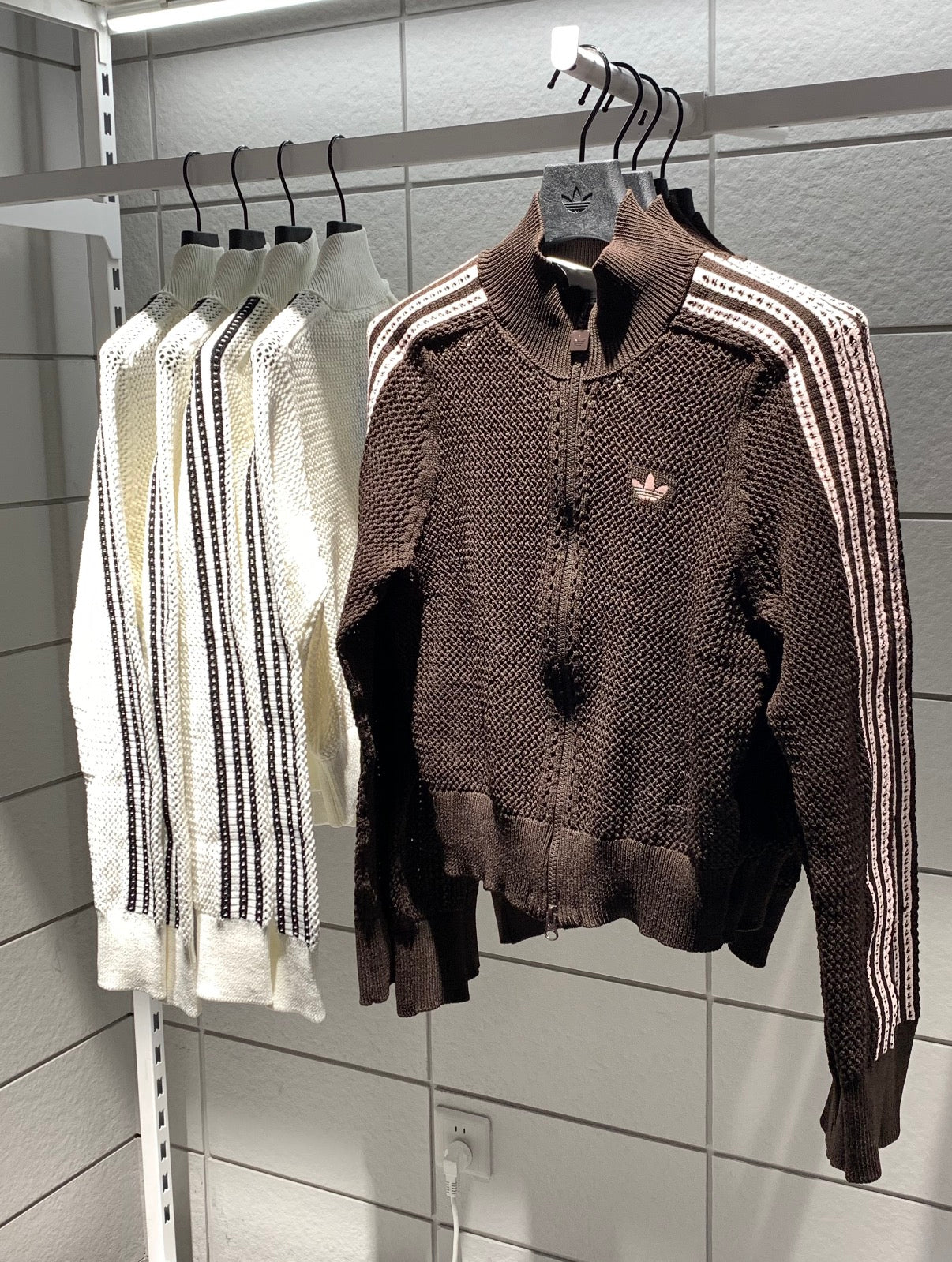 Adidas Originals Women's Knitted Crochet Firebird Track Top