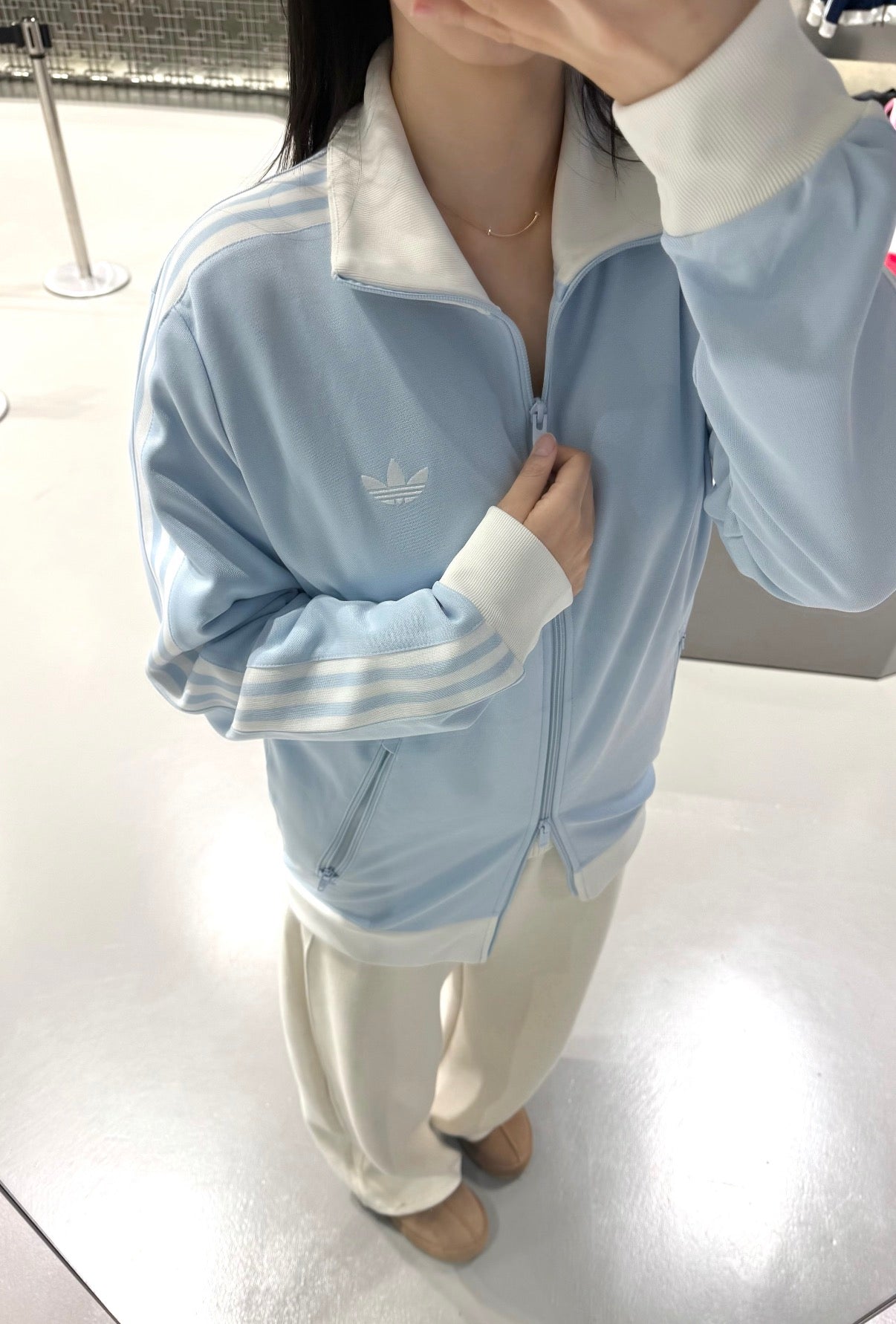 adidas Originals Adicolor Classics Beckenbauer Track Jacket-baby blue