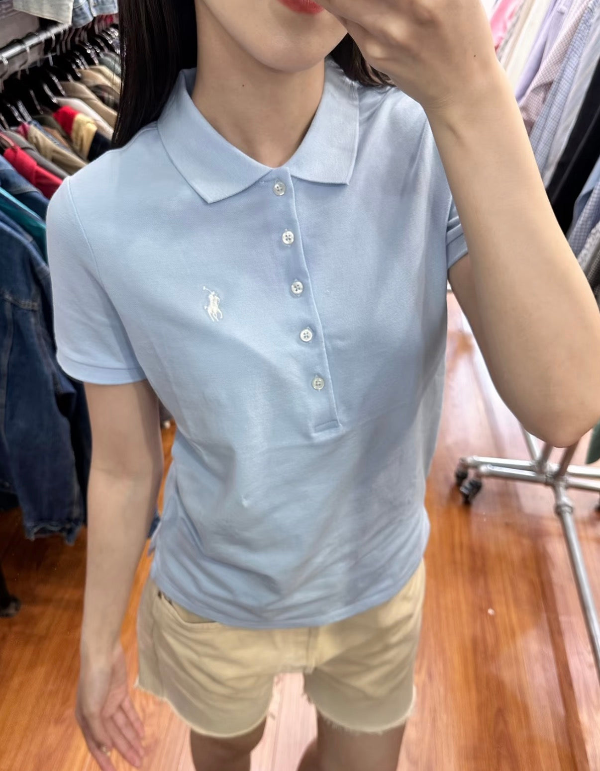 Polo Ralph Lauren Women's Custom Slim Fit Stretch Piqué Polo Shirt