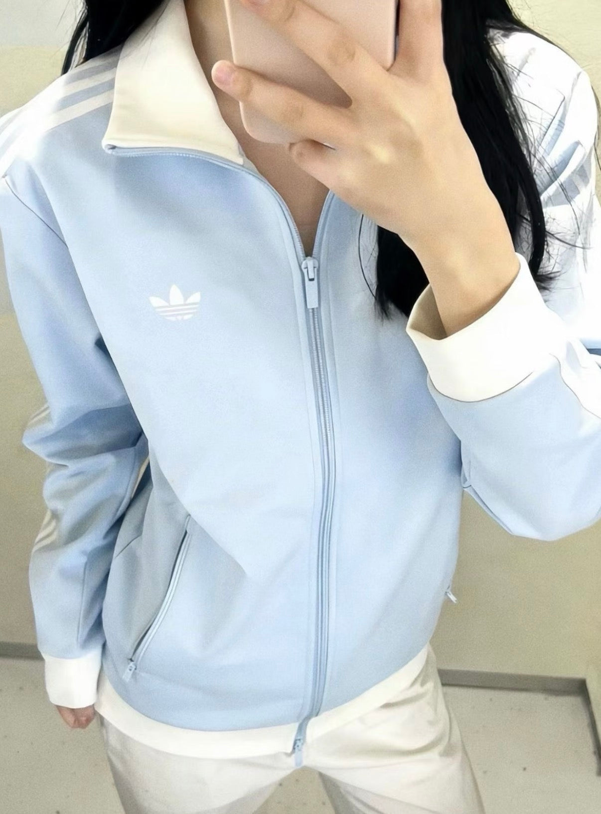 adidas Originals Adicolor Classics Beckenbauer Track Jacket-baby blue