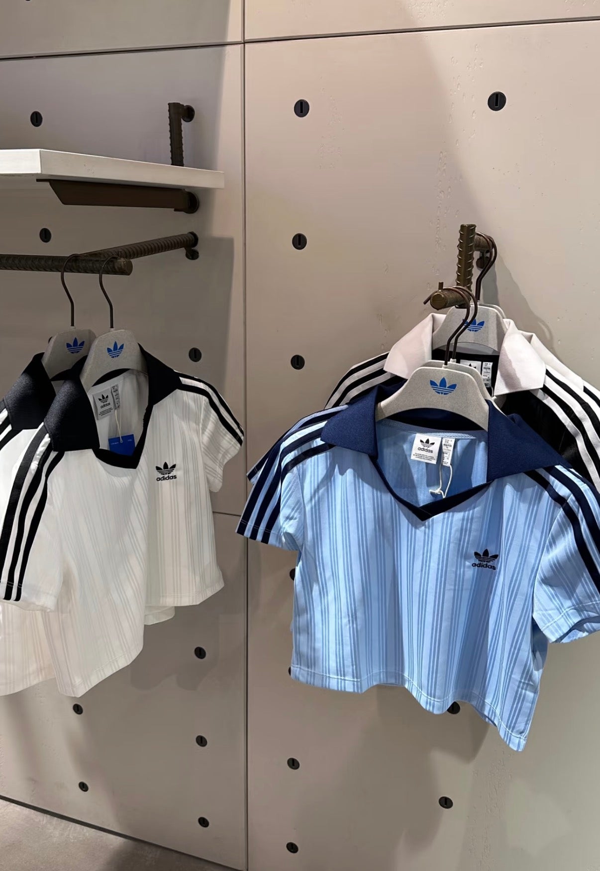Adidas Originals Women's V-Neck Cropped Polo Shirt